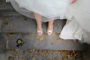 a wedding dress and a baby's funeral