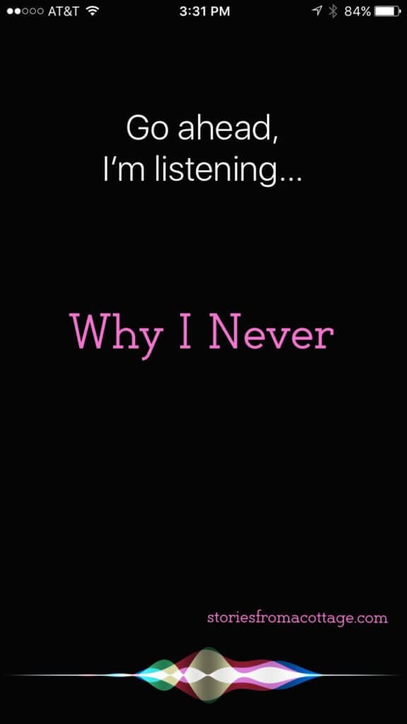 Why I never - the voice said